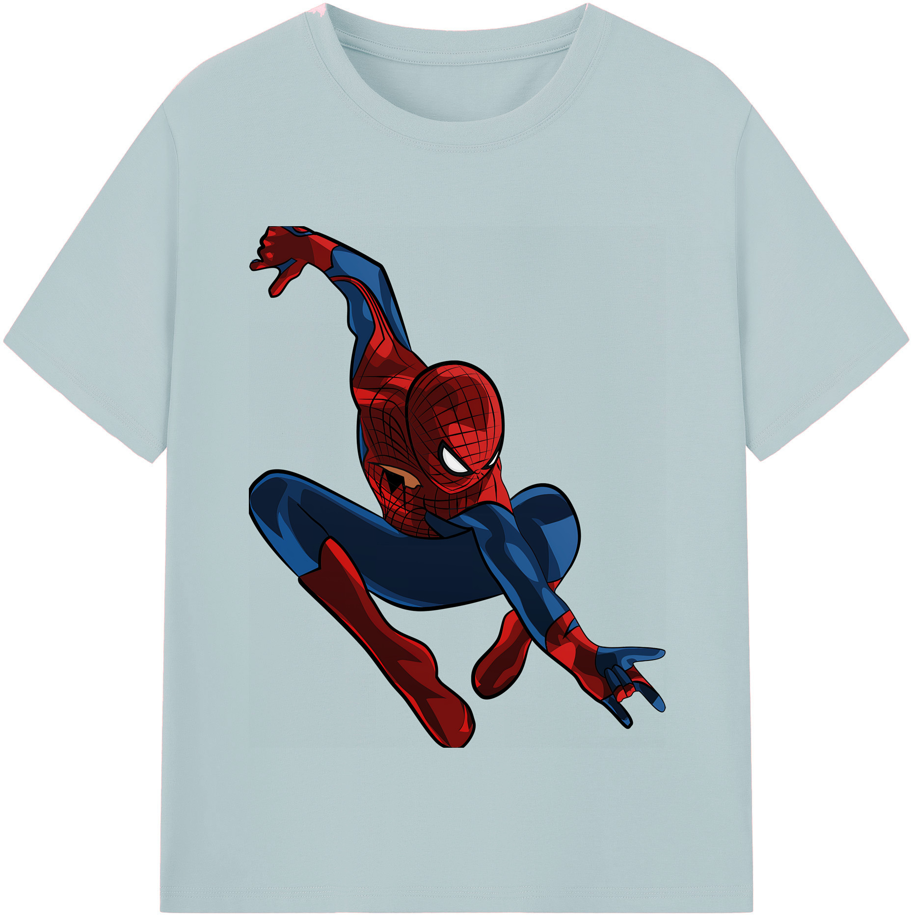 （画像用） Spider Man スパイダーマン 綿100％半袖Tシャツ（フロントプリント）